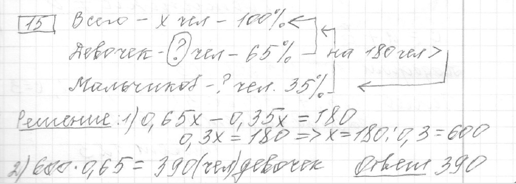 Решение задания 15, вариант 10, из сборника «ЕГЭ 2024 математика базовый уровень Лысенко 40 вариантов»