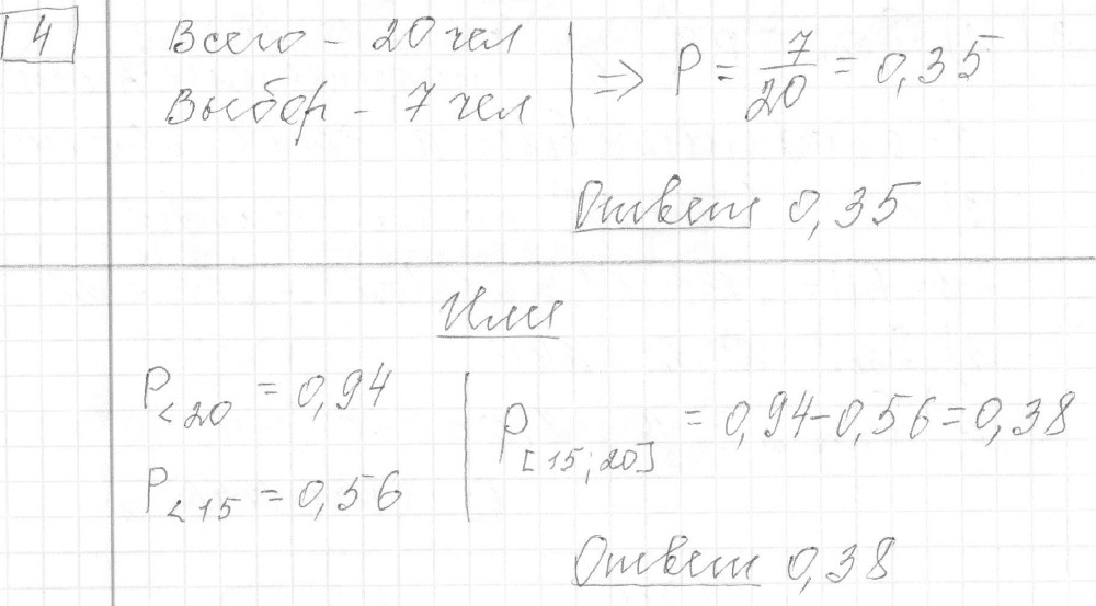 Решение задания 4, Демоверсия ЕГЭ 2025 математика профильный уровень