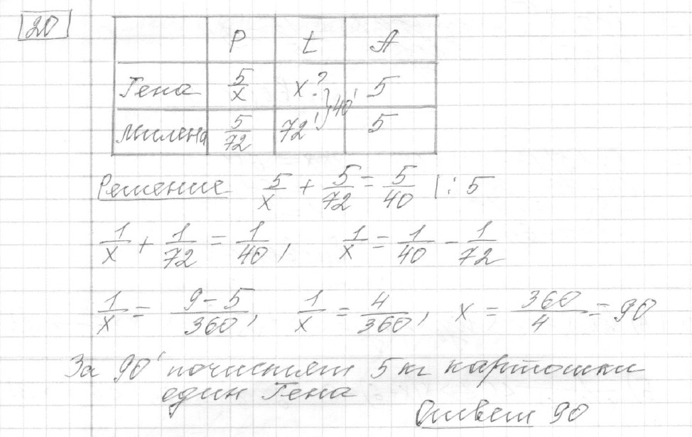 Решение задания 20, вариант 28, из сборника «ЕГЭ 2024 математика базовый уровень Лысенко 40 вариантов»