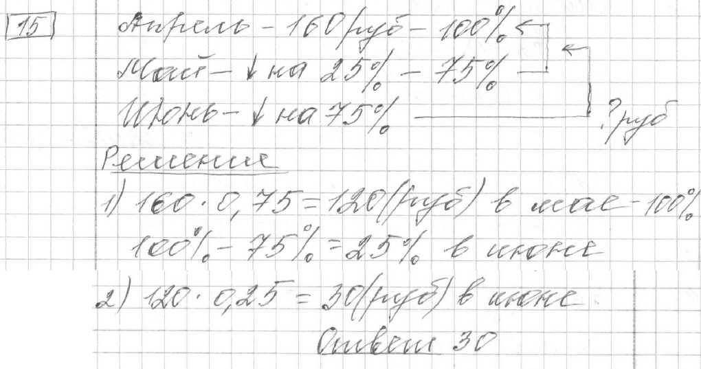 Решение задания 15, вариант 32, из сборника «ЕГЭ 2024 математика базовый уровень Лысенко 40 вариантов»