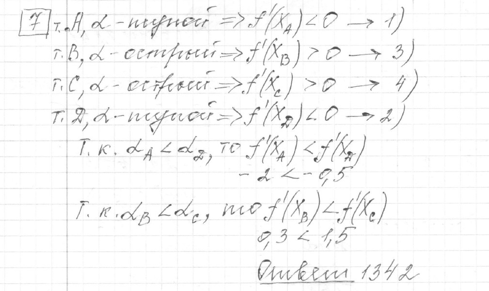 Решение задания 7, вариант 10, из сборника «ЕГЭ 2024 математика базовый уровень Ященко 30 вариантов»