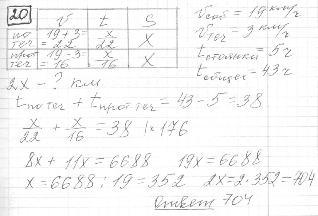 Решение задания 20, вариант 12, из сборника «ЕГЭ 2024 математика базовый уровень Ященко 30 вариантов»
