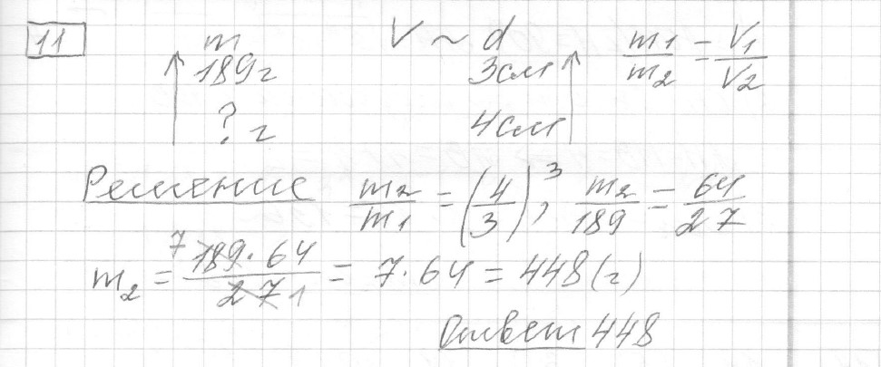 Решение задания 11, вариант 27, из сборника «ЕГЭ 2024 математика базовый уровень Ященко 30 вариантов»