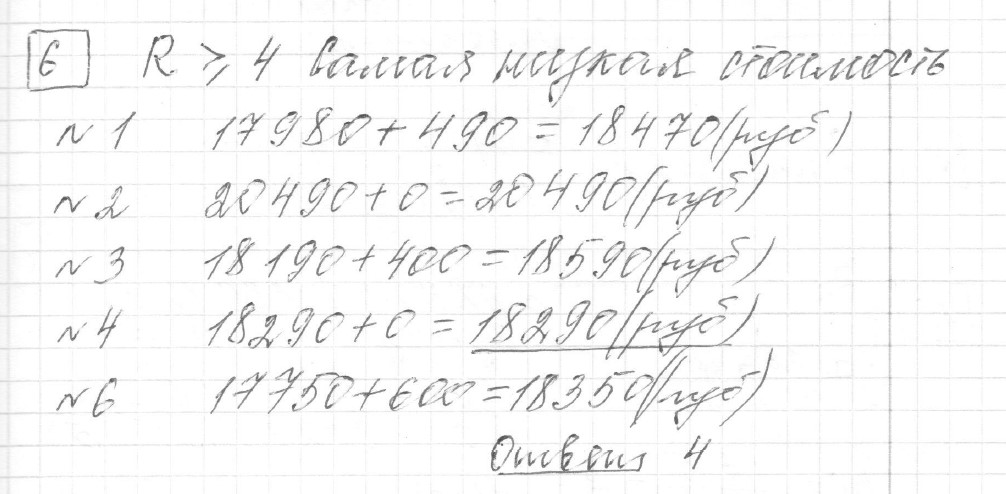Решение задания 6, вариант 9, из сборника «ЕГЭ 2024 математика базовый уровень Ященко 30 вариантов»