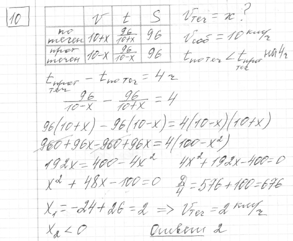 Решение задания 10, вариант 11, из сборника «ЕГЭ 2024 математика профильный уровень Ященко 36 вариантов»