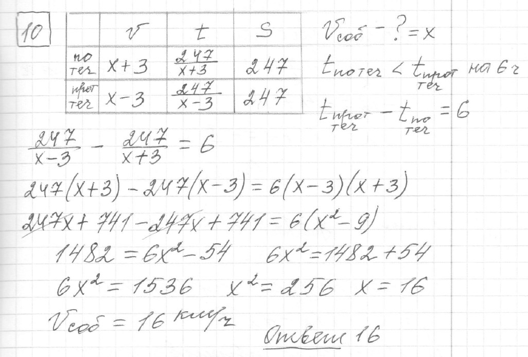 Решение задания 10, вариант 12, из сборника «ЕГЭ 2024 математика профильный уровень Ященко 36 вариантов»
