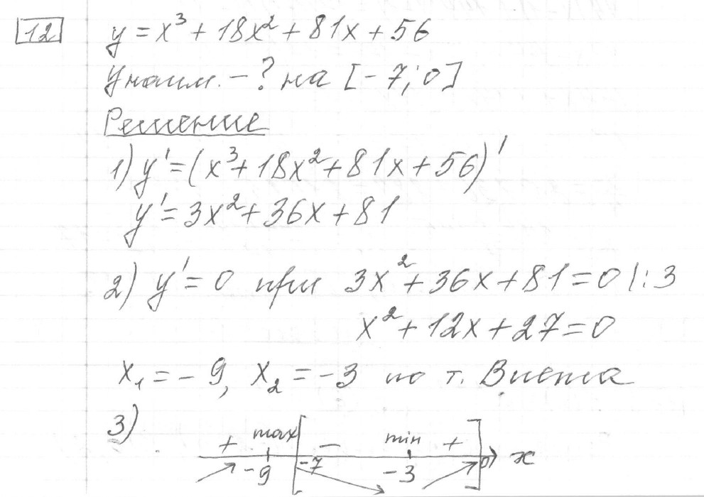Решение задания 12, вариант 15 из сборника ЕГЭ 2024 математика профильный уровень Ященко 36 вариантов