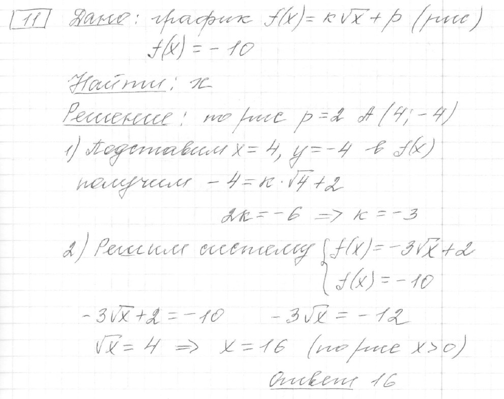 Решение задания 11, вариант 27 из сборника ЕГЭ 2024 математика профильный уровень Ященко 36 вариантов