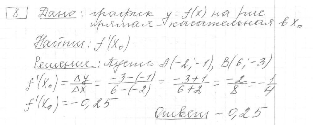 Решение задания 8, вариант 30 из сборника ЕГЭ 2024 математика профильный уровень Ященко 36 вариантов