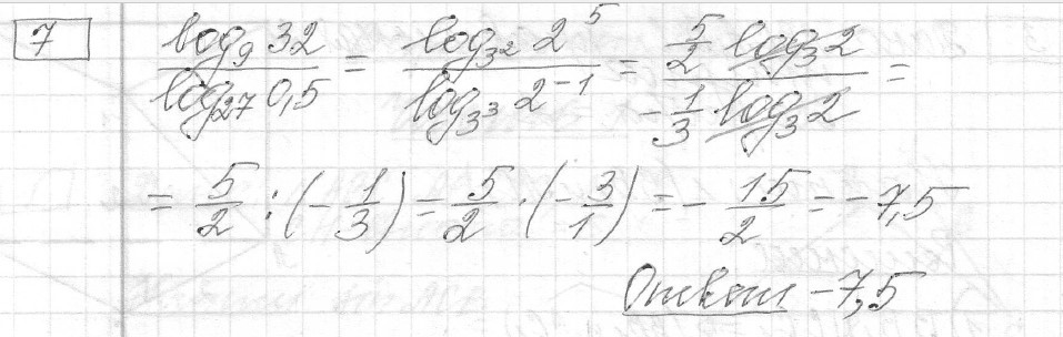 Решение задания 7, вариант 32, из сборника «ЕГЭ 2024 математика профильный уровень Ященко 36 вариантов»