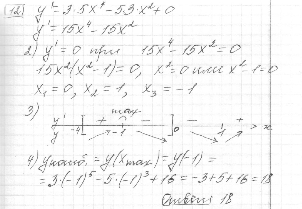 Решение задания 12, вариант 33 из сборника ЕГЭ 2024 математика профильный уровень Ященко 36 вариантов - картинка 2