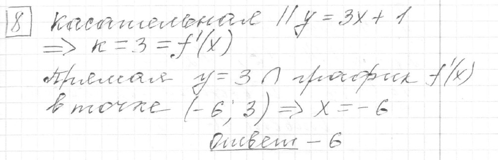 Решение задания 8, вариант 6 из сборника ЕГЭ 2024 математика профильный уровень Ященко 36 вариантов