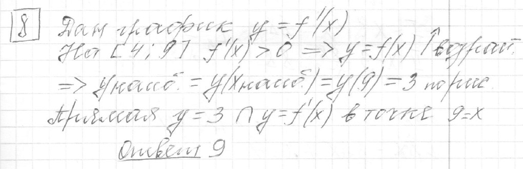 Решение задания 8, вариант 7, из сборника «ЕГЭ 2024 математика профильный уровень Ященко 36 вариантов»