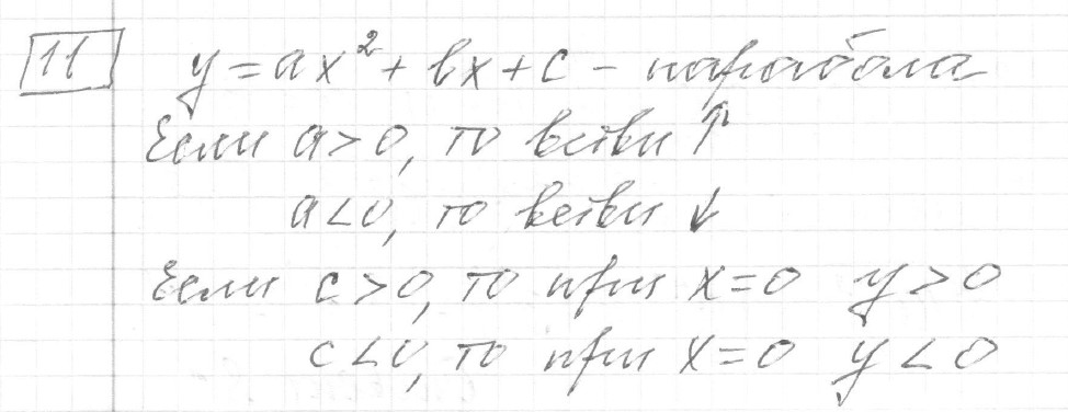 Решение задания 11, вариант 1, из сборника «ОГЭ 2024 математика Ященко 36 вариантов»