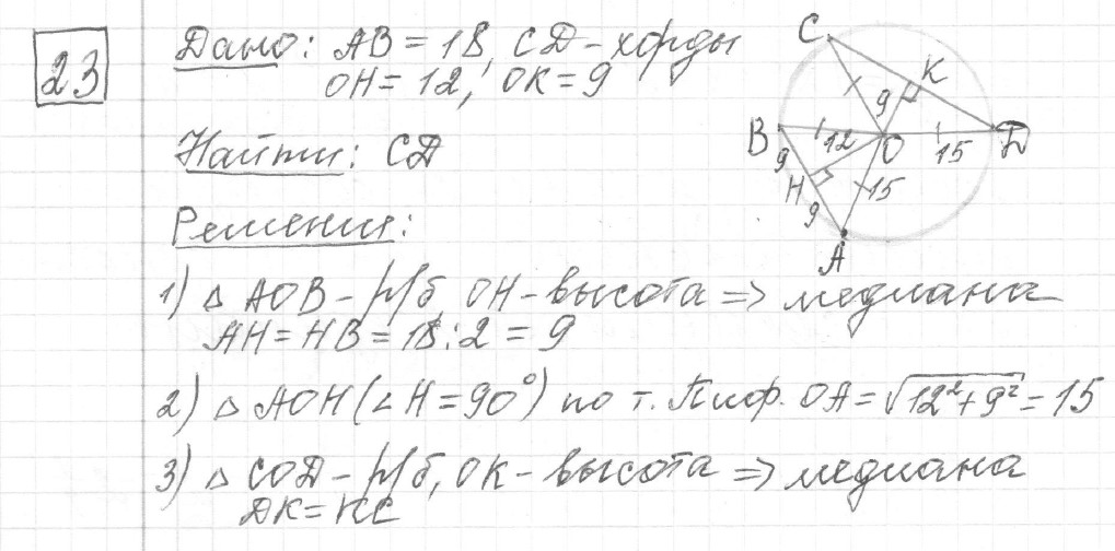 Решение задания 23, вариант 10 из сборника ОГЭ 2024 математика Ященко 36 вариантов