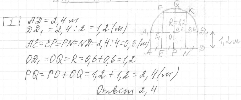 Решение задания 1, вариант 11, из сборника «ОГЭ 2024 математика Ященко 36 вариантов»