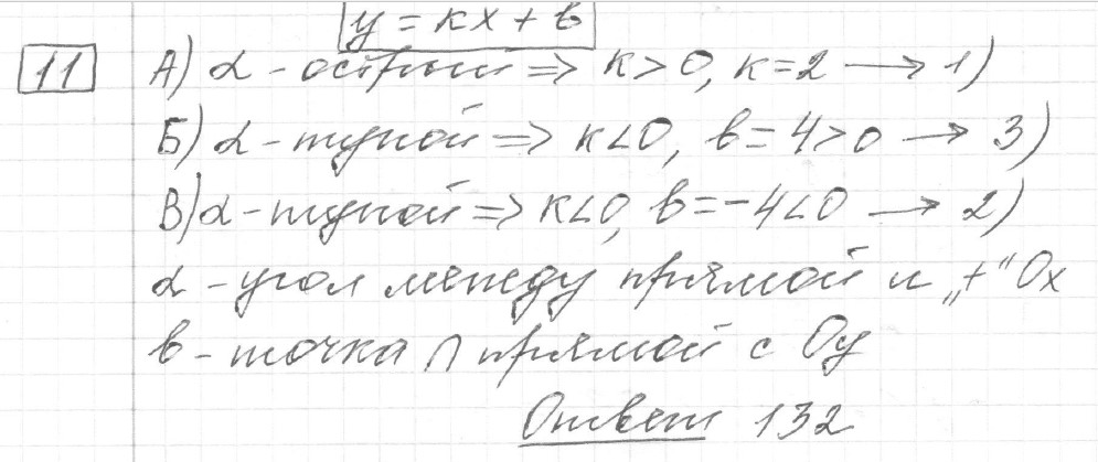 Решение задания 11, вариант 12 из сборника ОГЭ 2024 математика Ященко 36 вариантов
