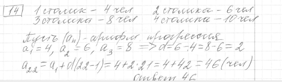 Решение задания 14, вариант 14, из сборника «ОГЭ 2024 математика Ященко 36 вариантов»