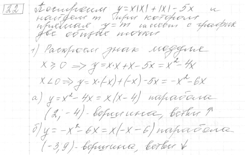 Решение задания 22, вариант 20, из сборника «ОГЭ 2024 математика Ященко 36 вариантов»