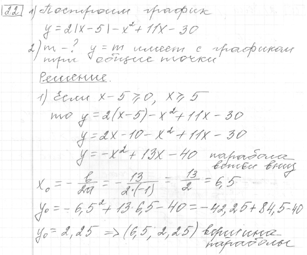Решение задания 22, вариант 28, из сборника «ОГЭ 2024 математика Ященко 36 вариантов»