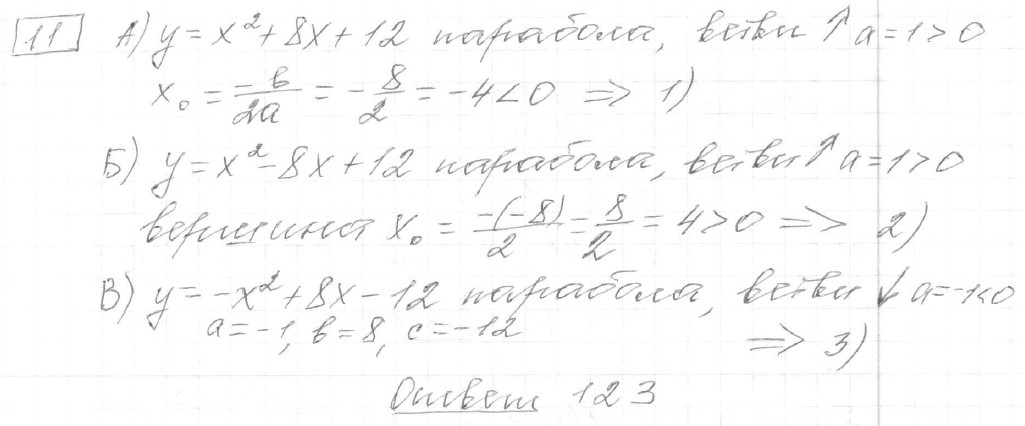Решение задания 11, вариант 32, из сборника «ОГЭ 2024 математика Ященко 36 вариантов»