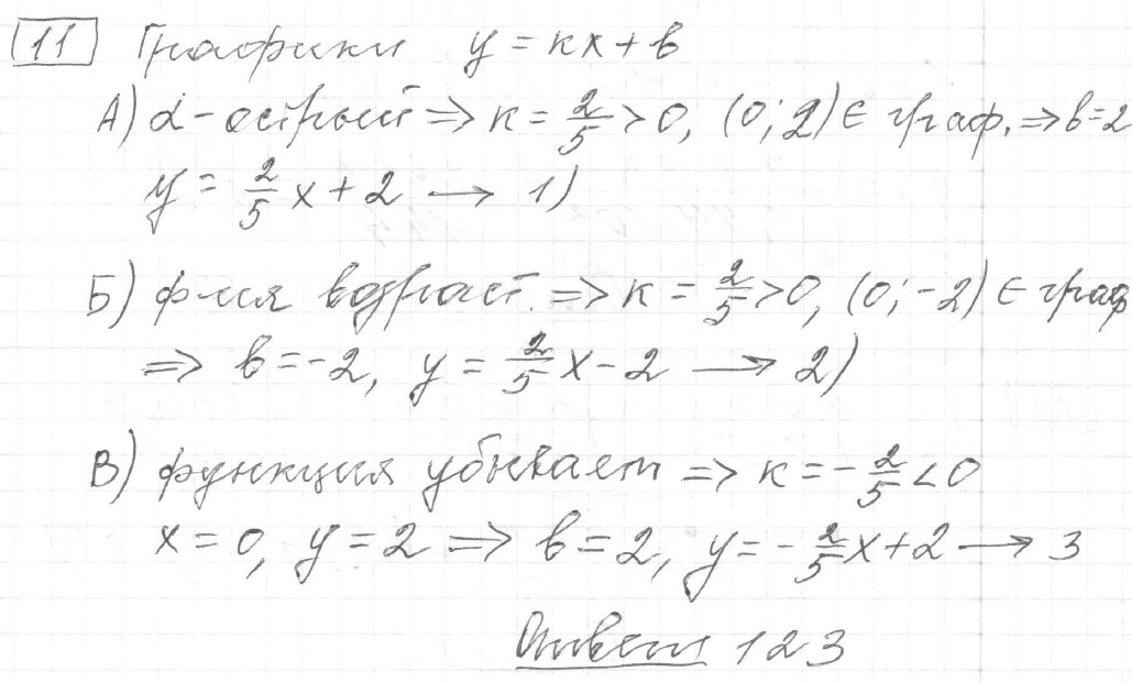 Решение задания 11, вариант 34, из сборника «ОГЭ 2024 математика Ященко 36 вариантов»