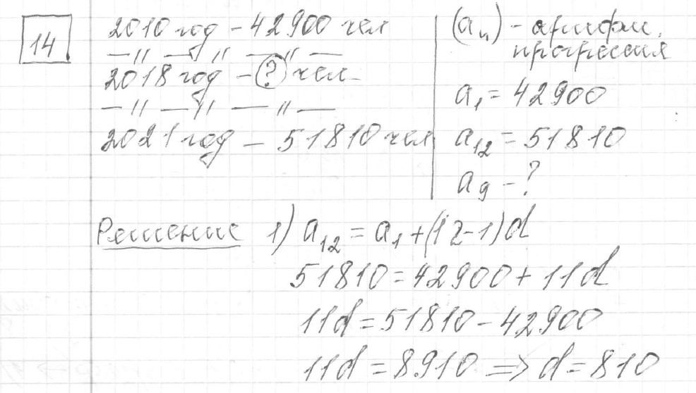 Решение задания 14, вариант 7, из сборника «ОГЭ 2024 математика Ященко 36 вариантов»