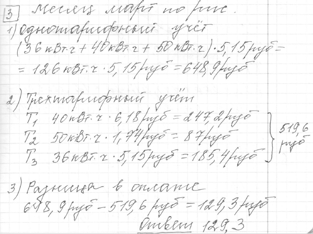 Решение задания 3, вариант 7 из сборника ОГЭ 2024 математика Ященко 36 вариантов